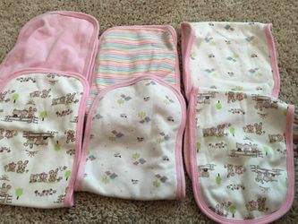 6 burp cloths