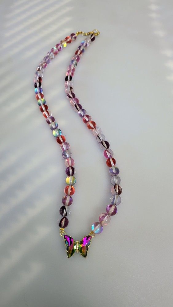 Colorful butterfly beads Necklace 