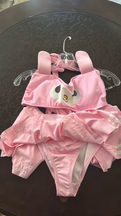 My Melody Pink Bikini Set with Jacket