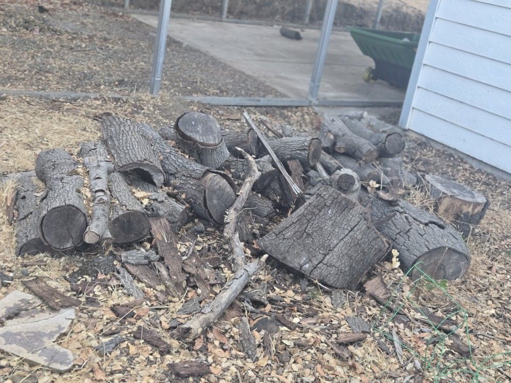 Piles Of Oak Wood