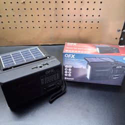 Solar panel radio Bluetooth