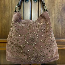 LUCKY BRAND BOHO /Hobo STYLE Purse/Handbag- Cowhide Leather