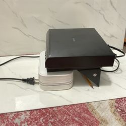 DVD  And CD Player And Small Shelf That Came With 