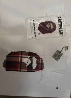 Bape white t-shirt  medium