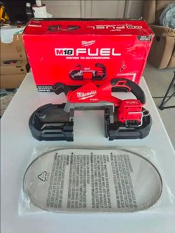🔥$260 NO NEGOTIABLE🔥 Milwaukee 2929-20 M18 FUEL 18V Deep Cut 5"X5" Band Saw (Tool-Only) NO BATTERY