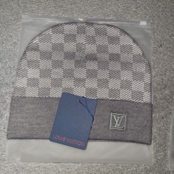 Louis Vuitton Hat / Beanie Damier Petite *Gray* LV Monogram Logo