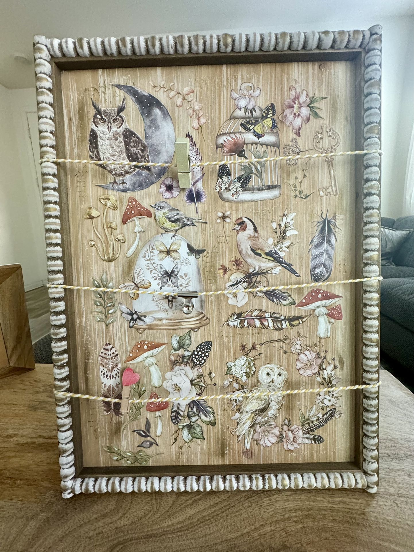 Fall Wooden Owl Lovers Wall Art Photo Board