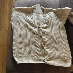 Women’s Large Sweater And Cardigan With Tags 