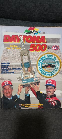 Nascar Daytona magazines, stickers, picture