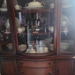 China Cabinet With China Wear 