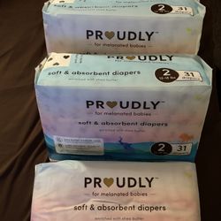 Proudly Diapers  Size 2