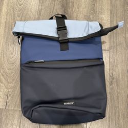 Roll Top Expandable Laptop Backpack