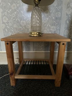 Wood End Table