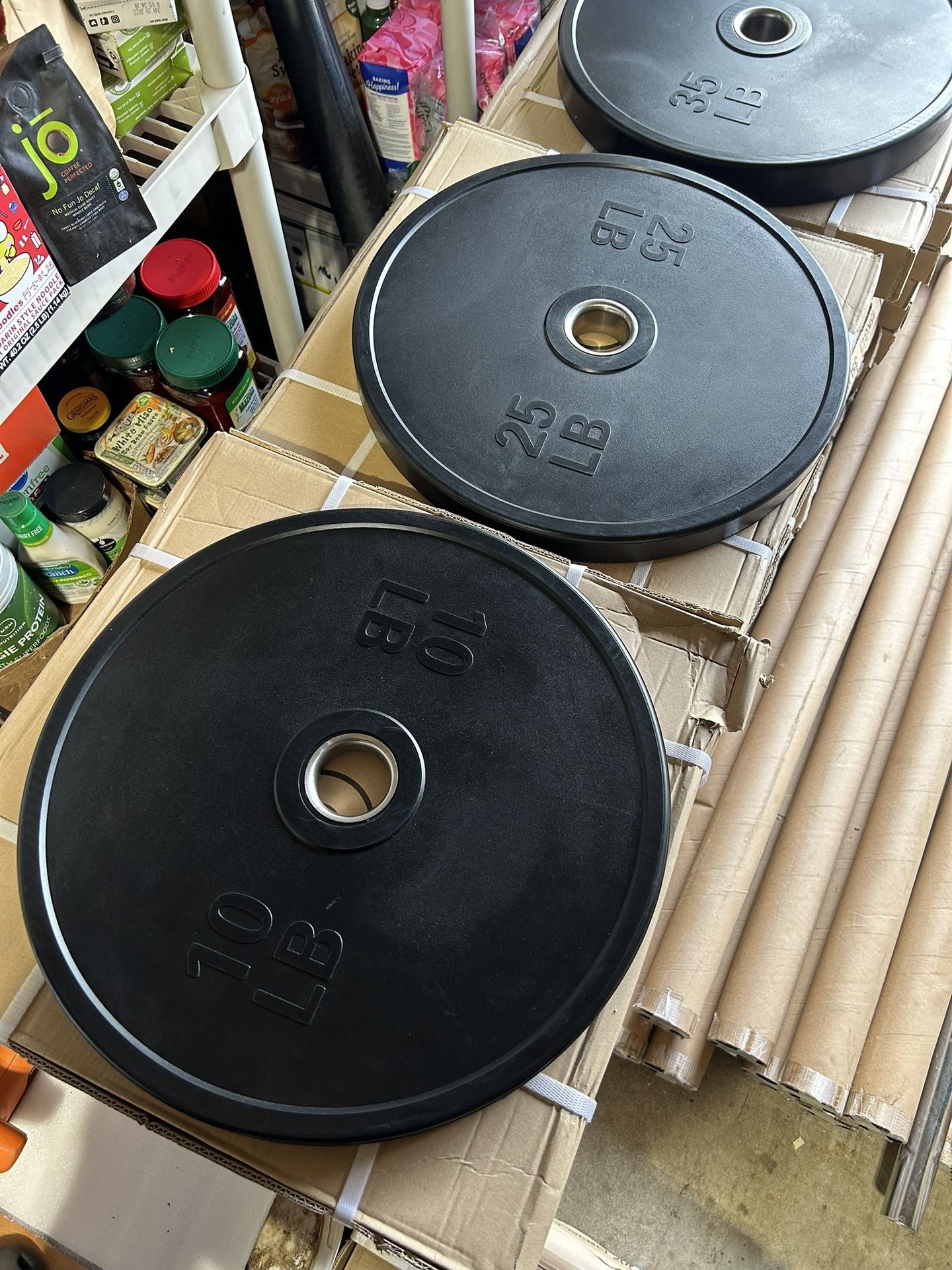 Bumper Plate Set With Barbell