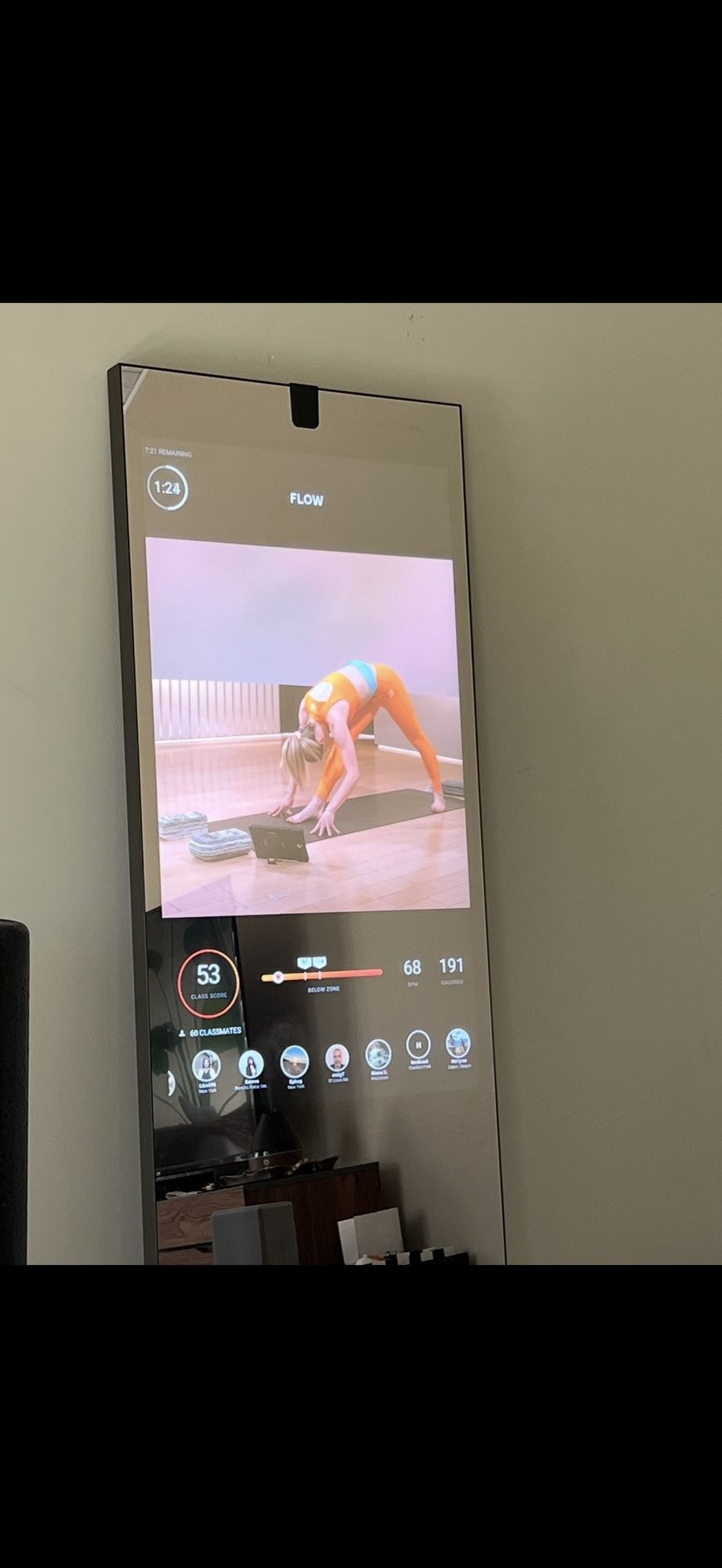 Peloton Lululemon Studio Mirror + Weights Interactive, Smart Home Gym
