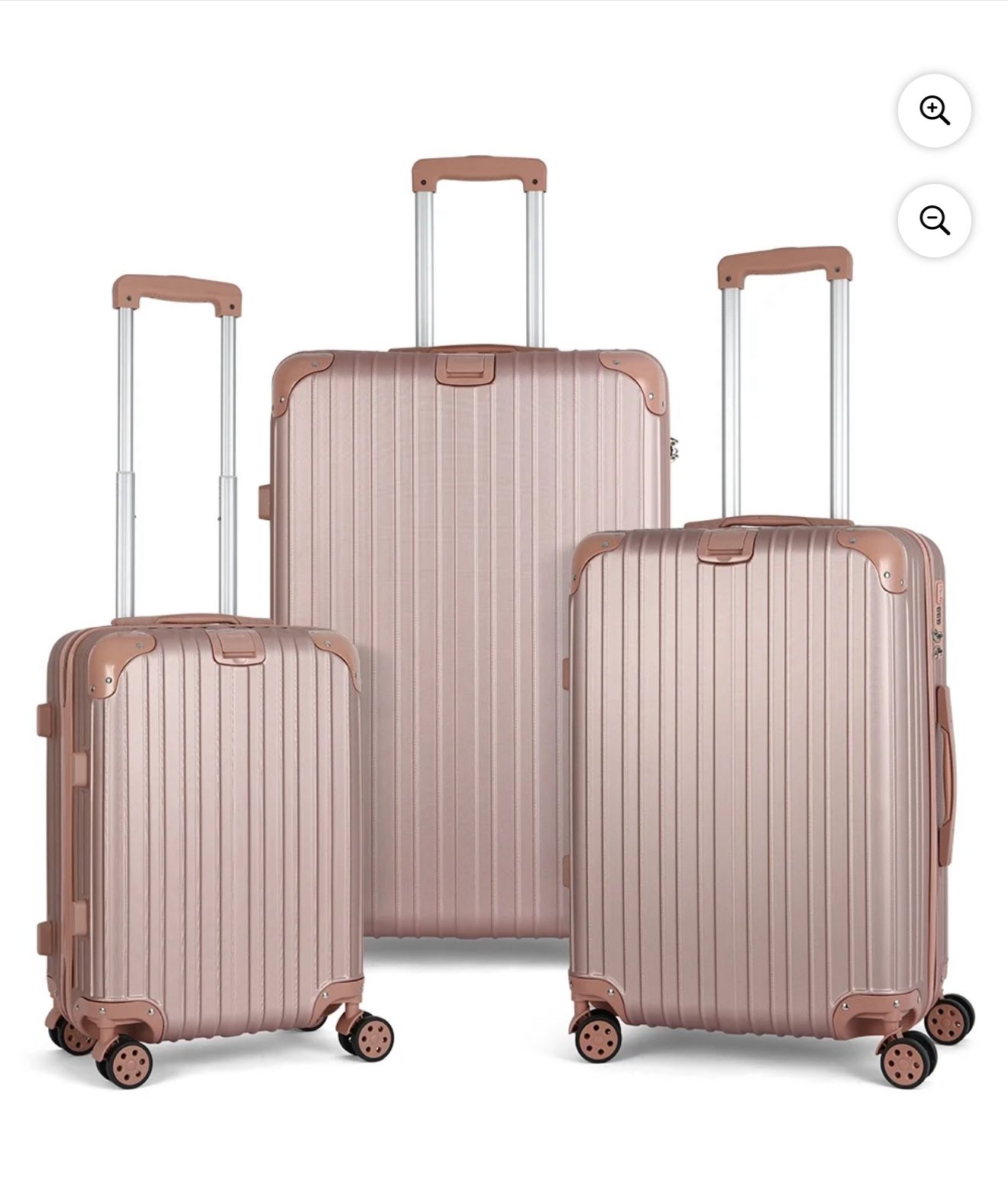 New Spinner Luggage Sets in Rose Gold, 3 Piece