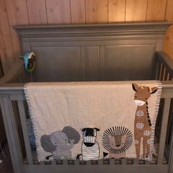 Baby Crib Gray
