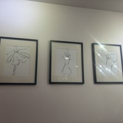 Set Of 3 Prints In Frames