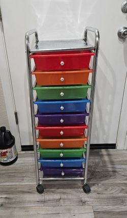 10 Drawer Rolling Utility Craft Cart