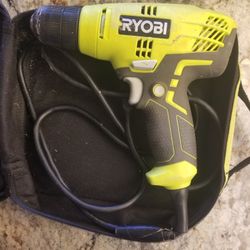 Ryobi Corded Drill With Case