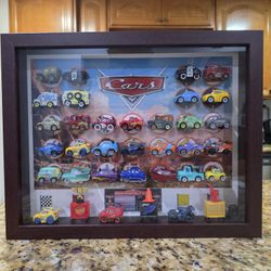 Disney Pixar Cars Minis Custom Shadow Box Display – Removable Diecast Cars