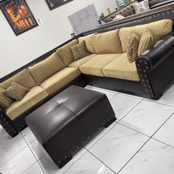Long “L” Shape Sectional With Ottoman ‼️ Only $1,999‼️