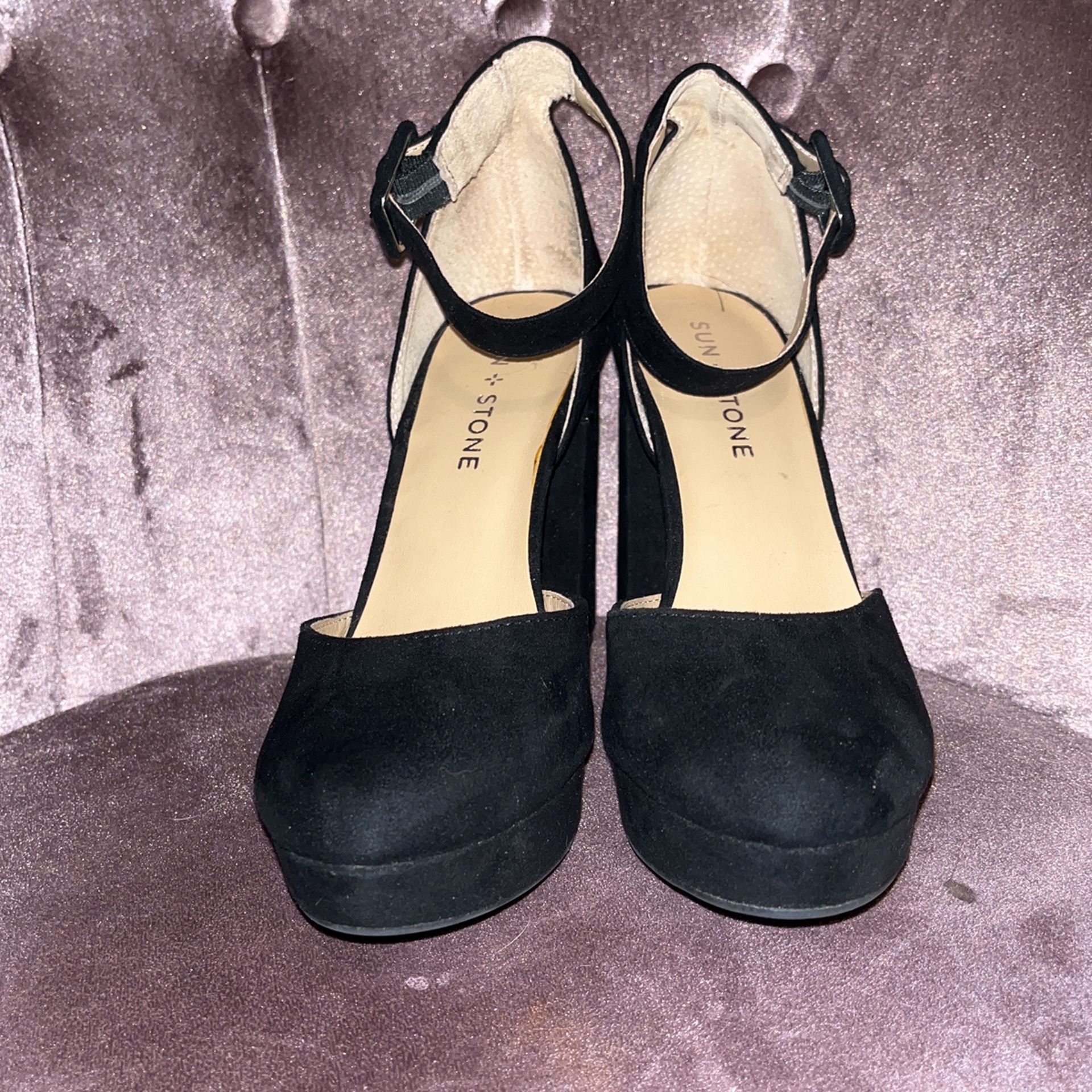 Sun +stone Black Heels