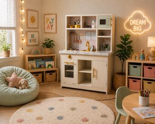 New! My Sweet Love Play Kitchen (Includes 10 Accessories)
