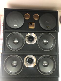 PRV Audio 210 Chrome Dual 10" Loaded Full Range Enclosure