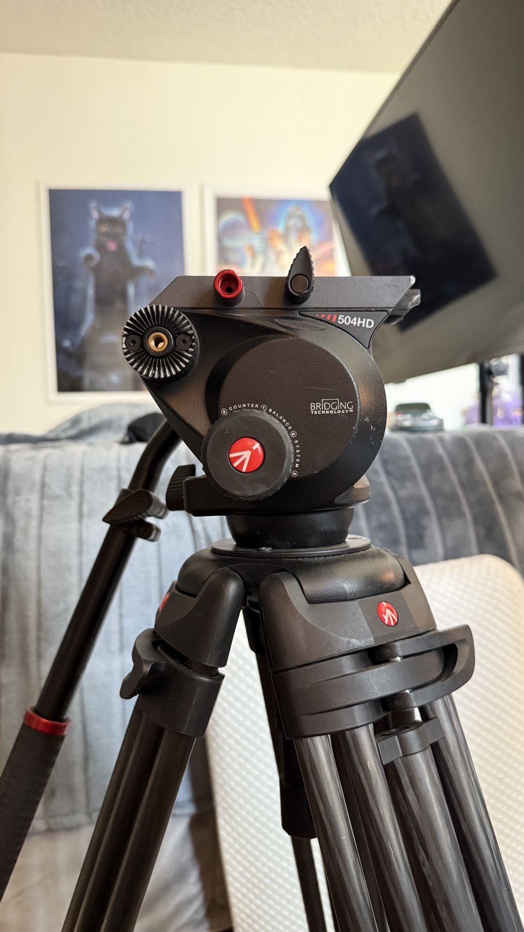 Manfrotto Tripod 504HD Fluid Head MVTTWINMC Tripod