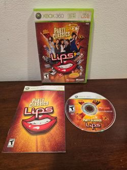 Lips: Party Classics Microsoft Xbox 360 CIB Complete (2009)
