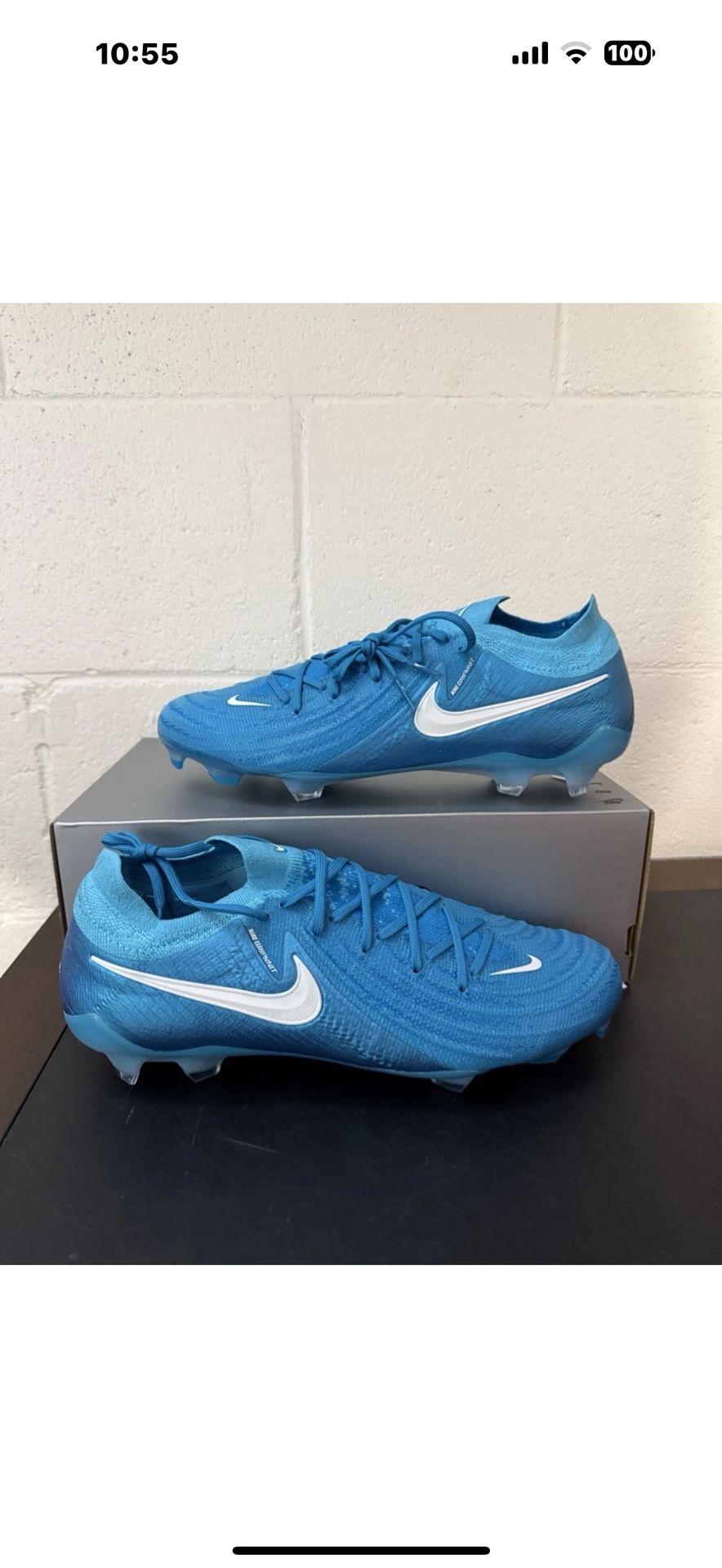 Nike Phantom GX 2 Elite FG Mens Size 11 Soccer Cleats Low Top Blue FJ2559 400 Sizes 8,8.5 and 10⚽️🔥
