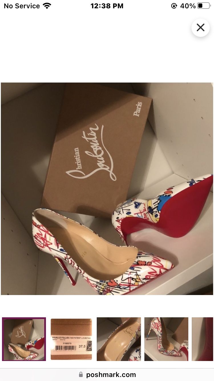 Authentic Christian Loubution Print Pumps,All Products : American Fashion Style Bags On Sale
