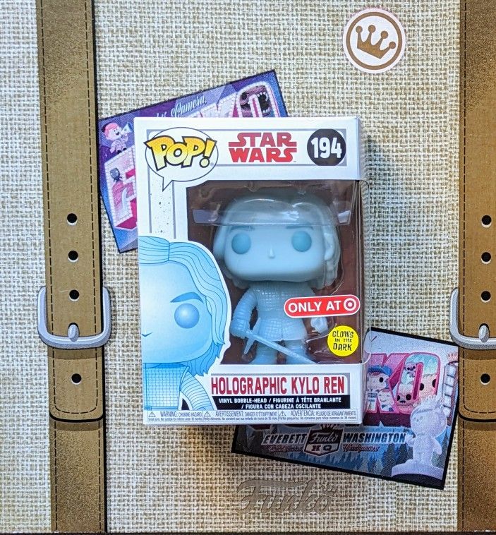 Holographic Kylo Ren (Glow in the Dark) Star Wars Funko Pop - Brand New In Box