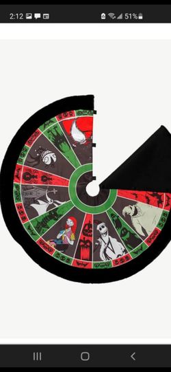 Nightmare before christmas tree skirt