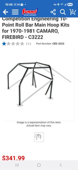 New 70-81 CAMARO 10-Point Roll Cage