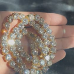 Men’s Iced Out Tennis Chain - High Shine/sparkle 8mm 20”