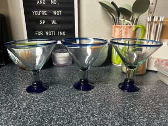 Blue Margarita glasses