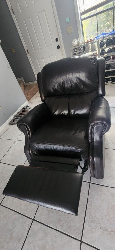 Recliner Dark Brown Leather