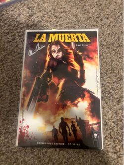 LA MUERTA Last Rites #1 Signed Brian Pullido Comic Book w/ COA
