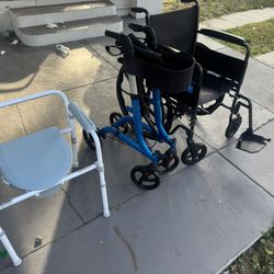 Wheelchair, Walker, Commode Chair