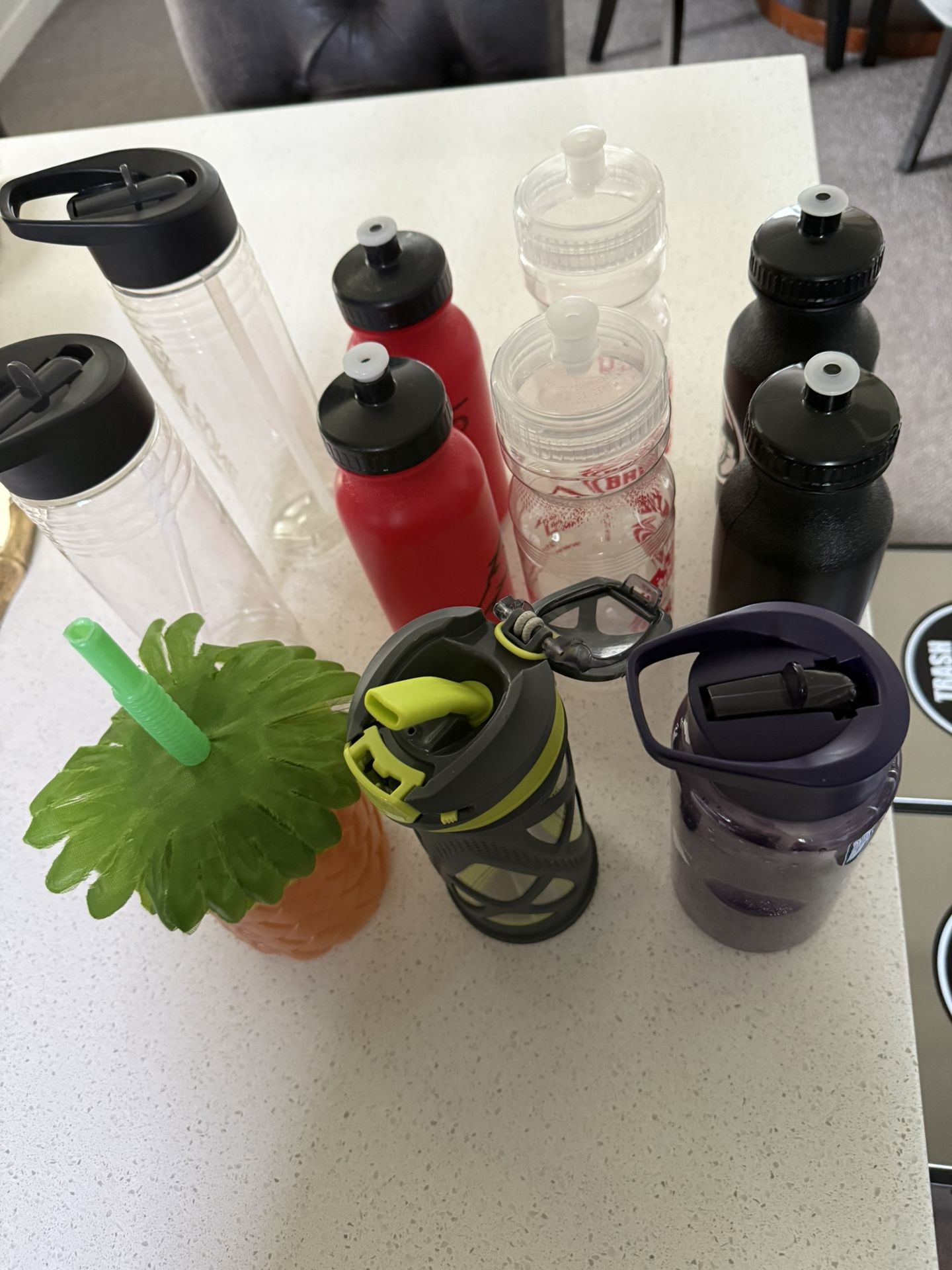 11 water bottles all in very good condition