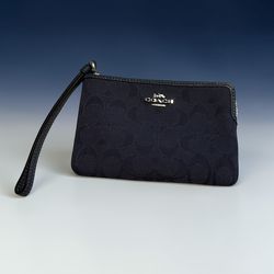 Coach Navy Blue Wristlet / Clutch 💙