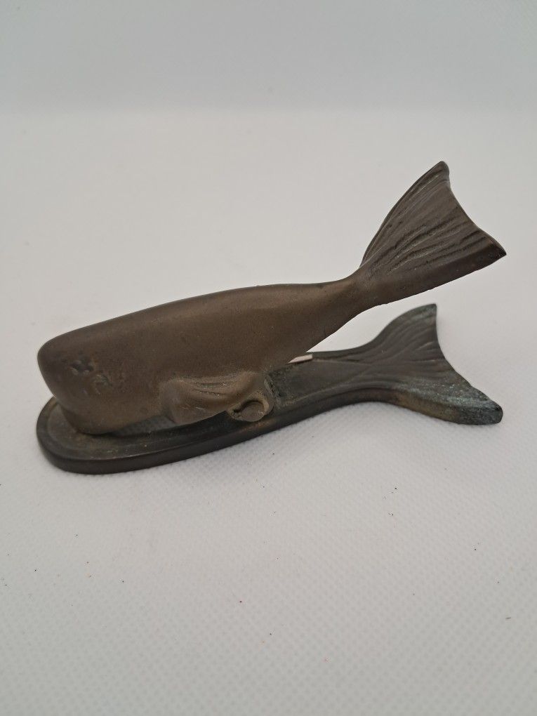 
Vintage Brass Whale Paperclip
