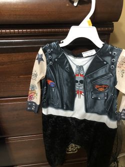 Biker costume size 12/18 mths
