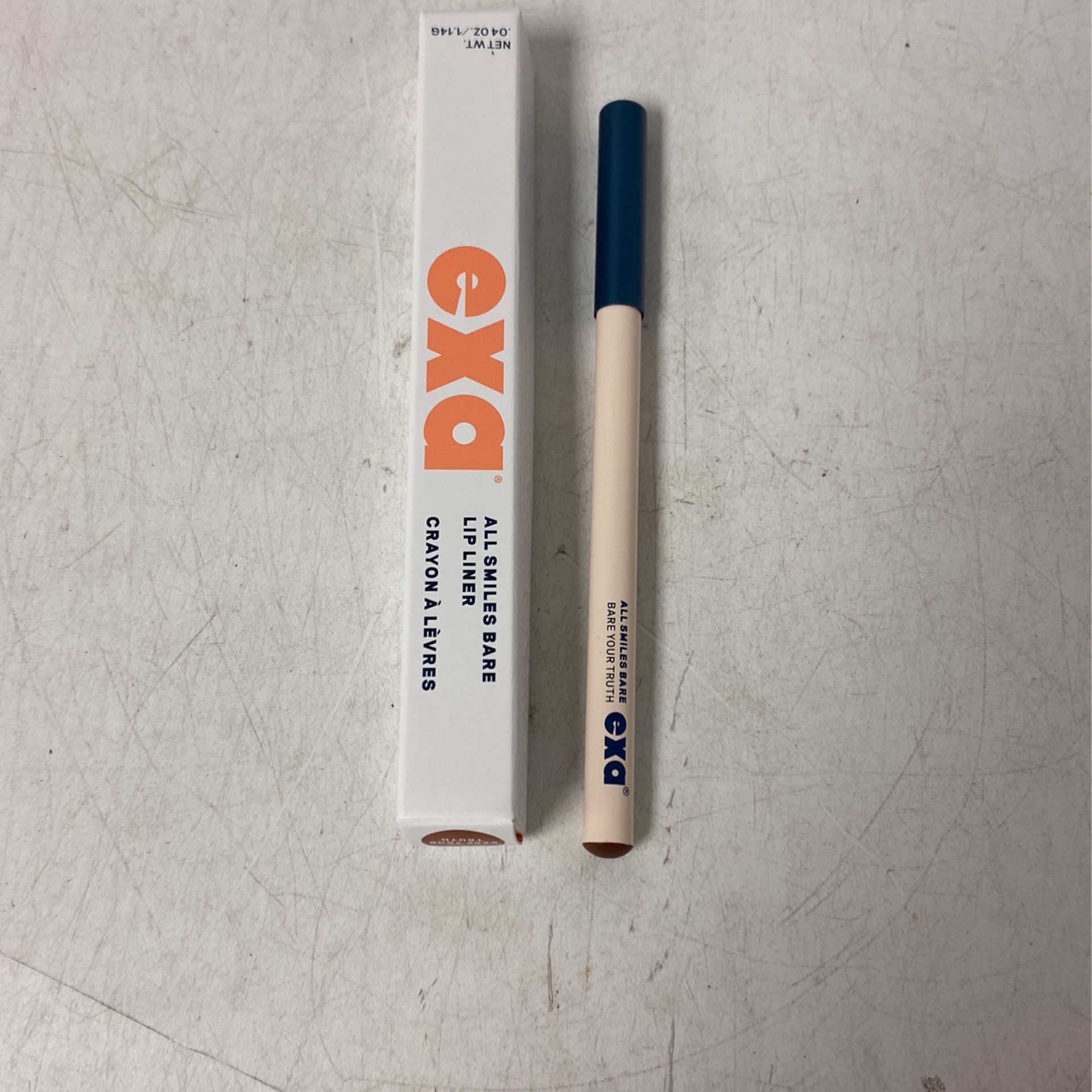 Exa all smiles bare lip liner, .04oz, Bare your truth, open box