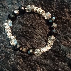 Crystal And Silver Bracelet