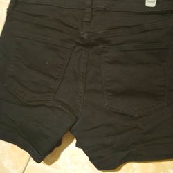 2 Pairs Of Jean Shorts Daisy Duke Black Shorts Size 4 Like New teens  women's