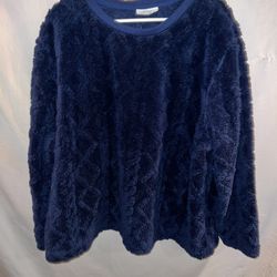 Ladies plus size 3X Catalog Favorites navy blue super soft sweatshirt
