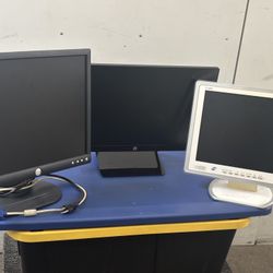 Computer monitors Dell, hp, Don't know how to test so unsure if they work